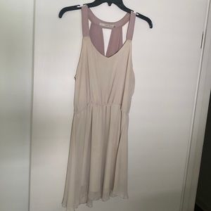 Boutique mauve and cream dress